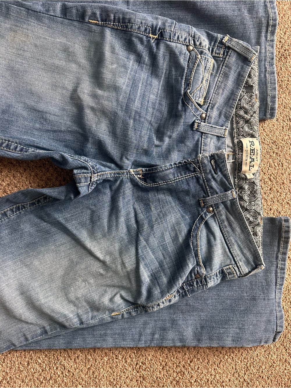 Ariat Women's Faded Blue Boot Cut Jeans